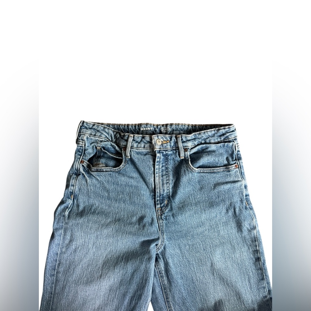 Old Navy Women's Extra High Rise Wide Leg Jeans - Light Blue Wash - Picture 3 of 5